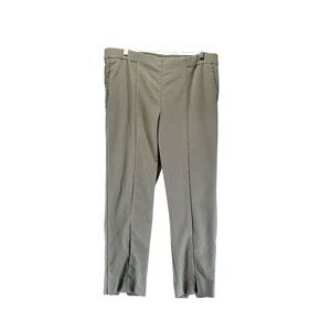 J. Jill Pants Womens 12 Petite Taupe Brown Essential Slim Ankle Stretch
